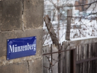 Straßenschild Münzenberg Quedlinburg