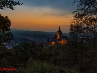 Schloss Wernigerode Harz im Sonnenuntergang-11
